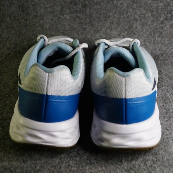 Nike Revolution 6 Extra Wide Pure Platinum Thunder Blue Men’s Size 9 Pre-Owned - Picture 5 of 16